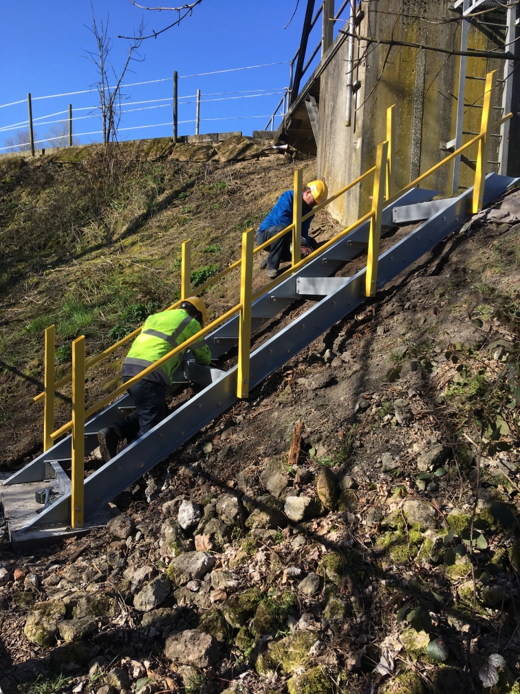 Construction de l'escalier